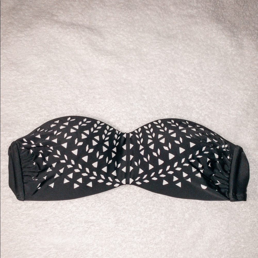 Black and white swim top, size Small